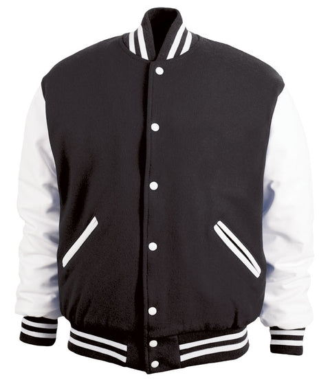 Black & White Letterman Jacket