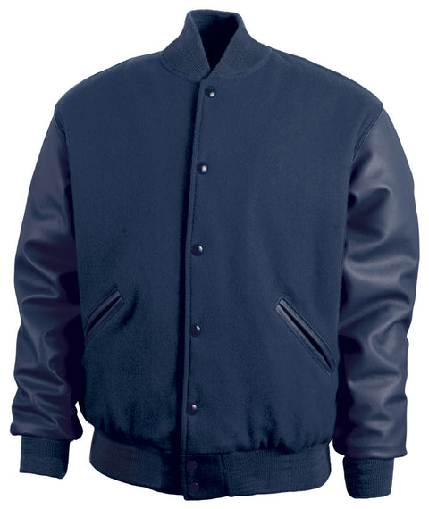 Navy Letterman Jacket