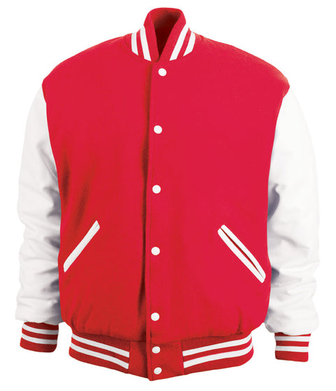 Red & White Letterman Jacket